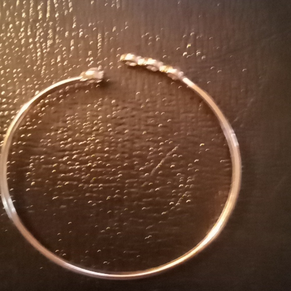 Lady's Sterling Silver Bracket gold tone